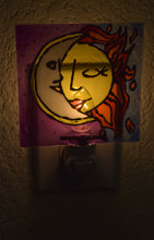Load image into Gallery viewer, Painted Glass Nightlight - Twilight Kiss
