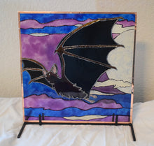 Load image into Gallery viewer, Large Glass Painting - Twinkle Twinkle Little Bat