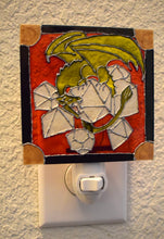 Load image into Gallery viewer, Painted Glass Nightlight - Dice Dragon