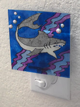 Load image into Gallery viewer, Painted Glass Nightlight - Shark (style A)