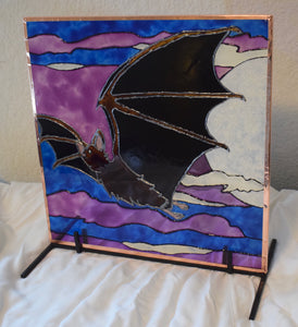 Large Glass Painting - Twinkle Twinkle Little Bat