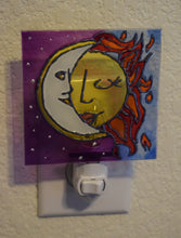 Load image into Gallery viewer, Painted Glass Nightlight - Twilight Kiss